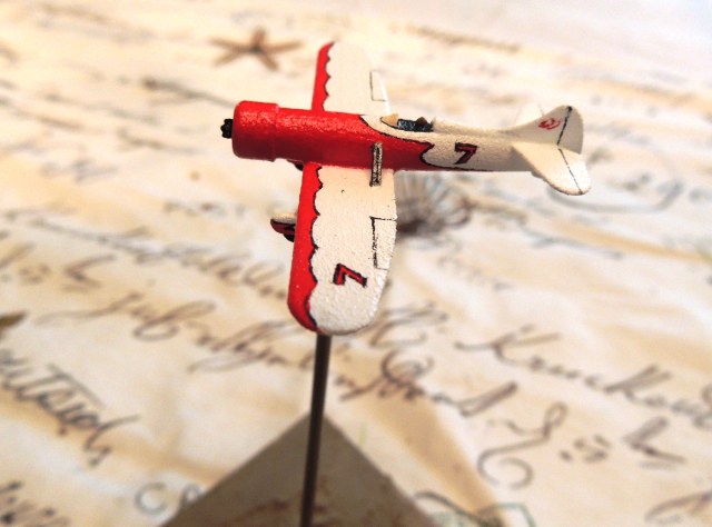 The most fun of the Gee Bees to paint.  You can see the much longer wings and fuselage than the purpose built racers. 