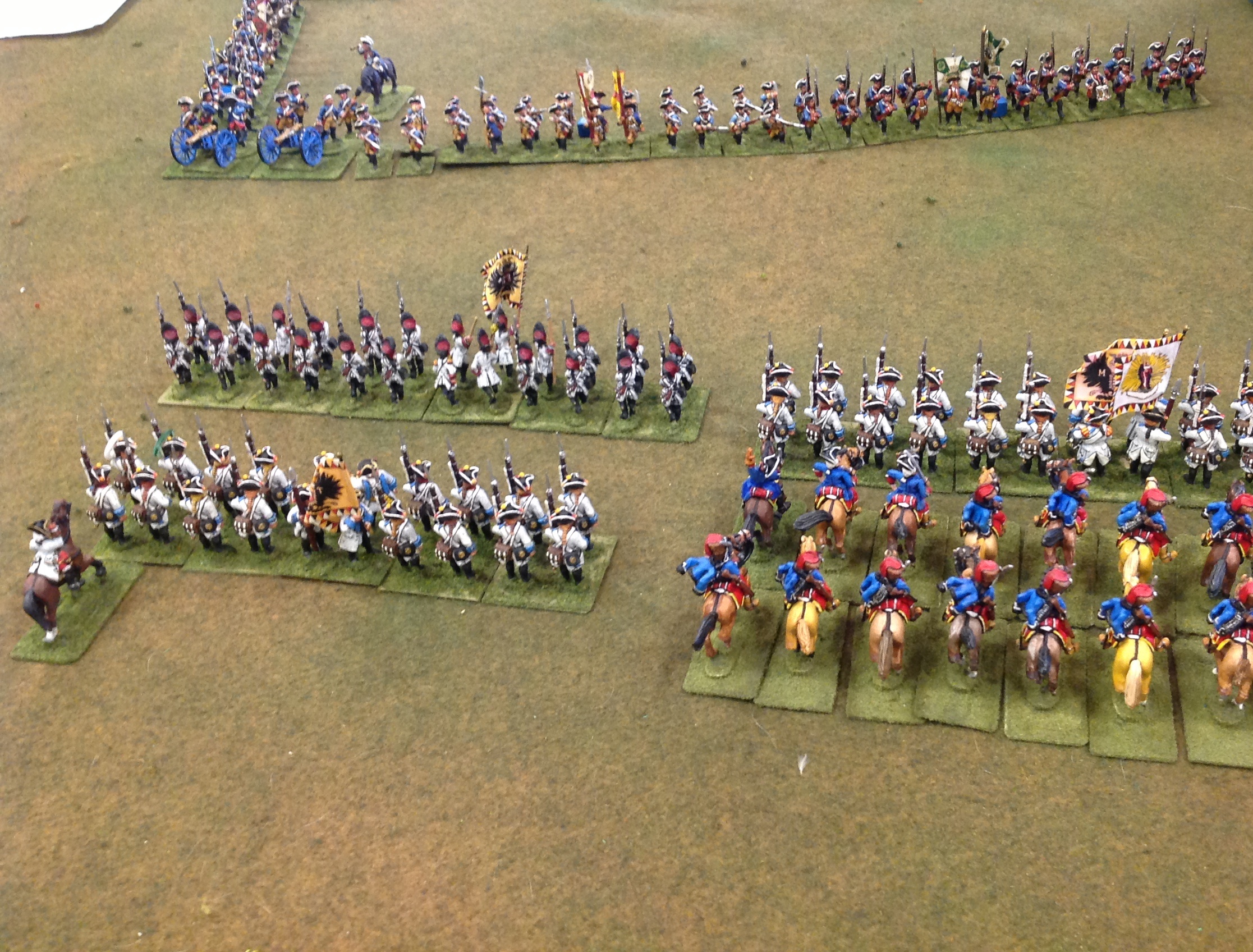 Wes Rogers ran two of his 28mm Seven Years War scenarios.