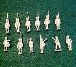Half my unit is backordered but, these Volunteeers of Ireland will make a nice addition to my American Revolution in the South project. 