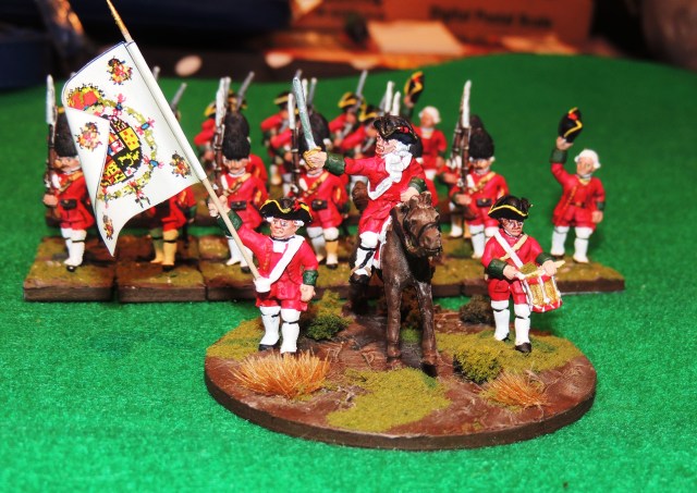 Hibernian Regiment all in red. 