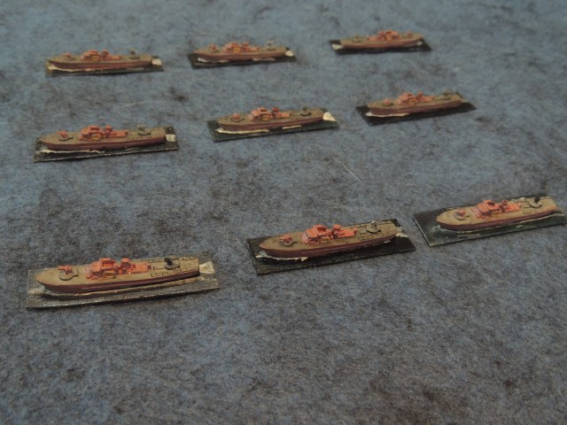 PT Dockyard Fairmiles.  Pretty easy to assemble, pretty easy to paint.  A great combination. 