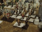 Longbowmen are nearly finished.  Just basing to do.  I've applied the Liquitex Modeling Paste and have begun painting with Burnt Umber. 