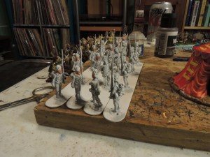 Perry's excellent Volunteers of Ireland.  I'm anxious to paint these guys. 